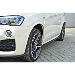 Накладки сплиттеры на пороги на BMW X4 F26 M-Paket